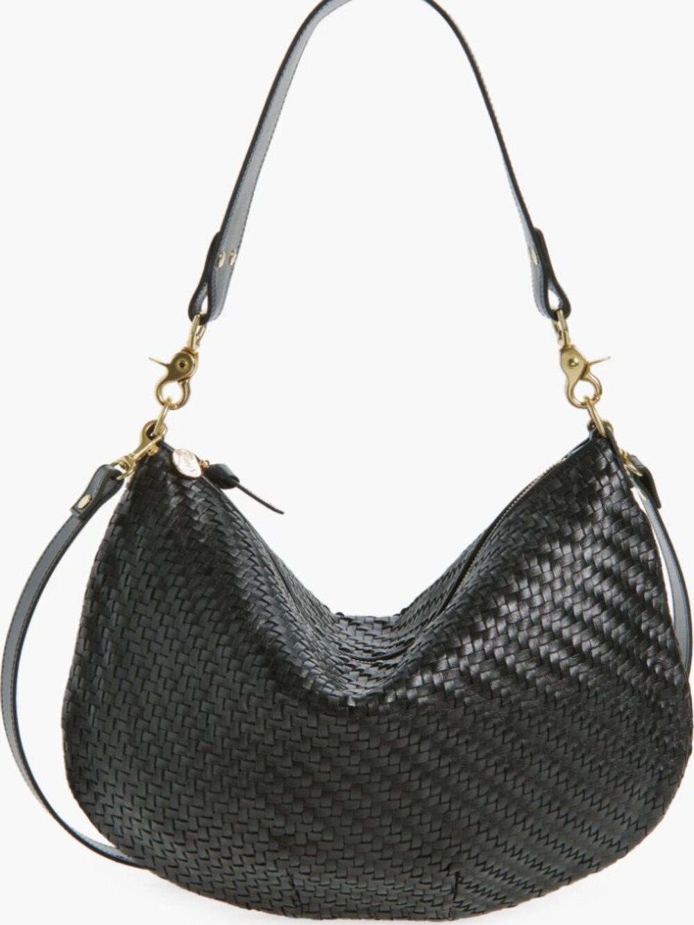 Clare V. Moyen Messenger Crossbody Bag in Black